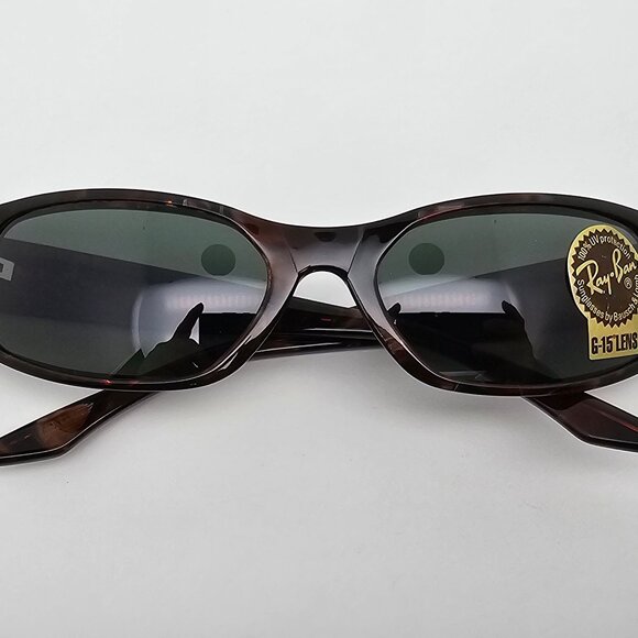 Ray-Ban B&L W1927 XUAR Tortoise Frame G-15 Green Glass Lens Cat Eye Sunglasses main image 14